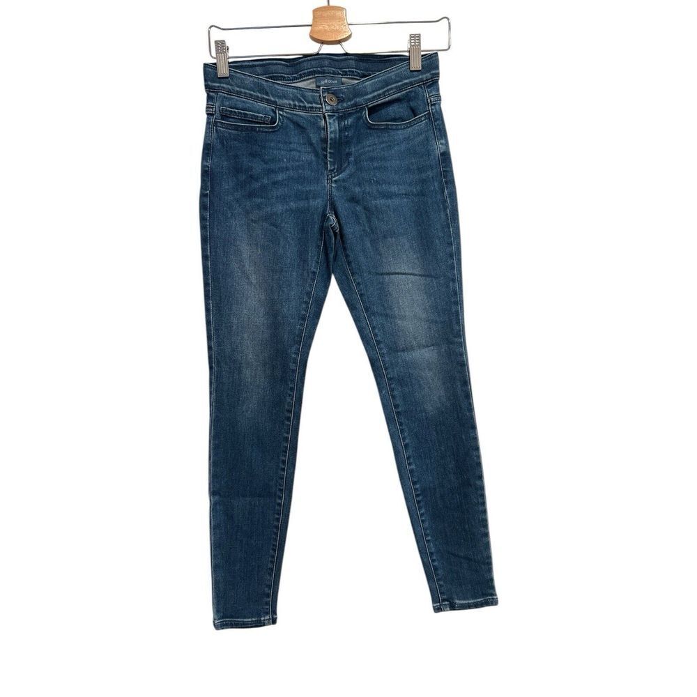 J. Jill Denim Womens Blue 5 Pockets Mid Rise Leggings Skinny Jeans Size 2 Petite